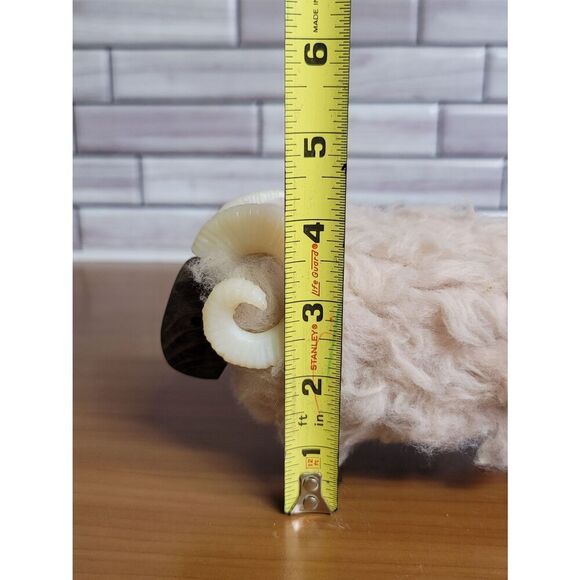 Wooly Sheep Ram Figurine #A49 - Picture 8 of 8